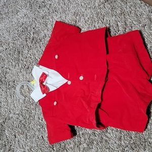 Red and white 2 piece for baby